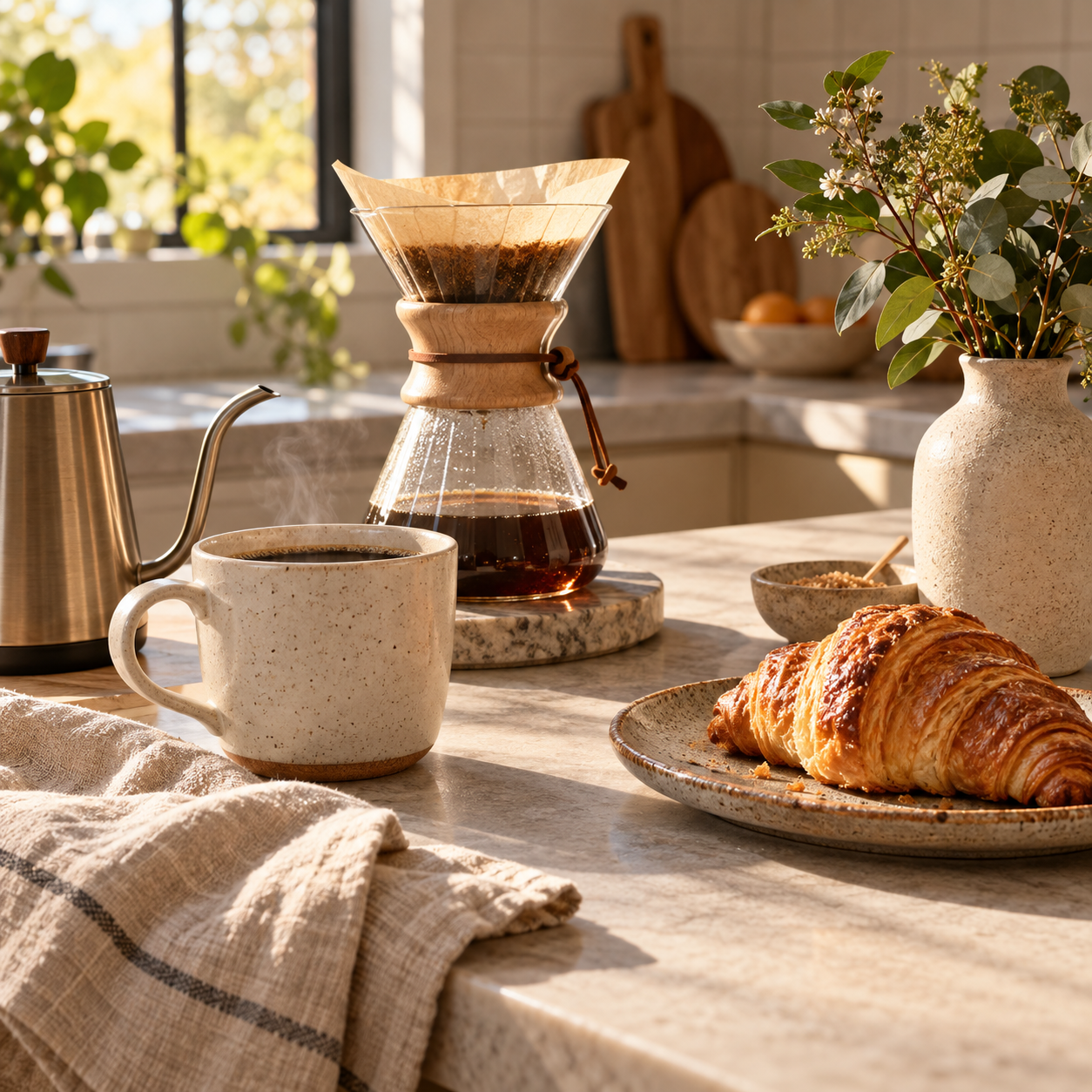 Coffee and hosting essentials